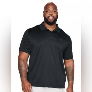 Adidas Primegreen Black Polo Shirt Men’s 3XL Big & Tall Athletic Golf ⛳️ 🏌️‍♂️
